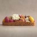 Tarte nougatine aux fruits glacés