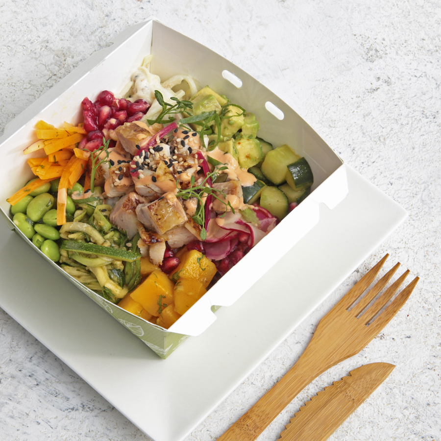 Pokebox Poulet, mangue, avocat