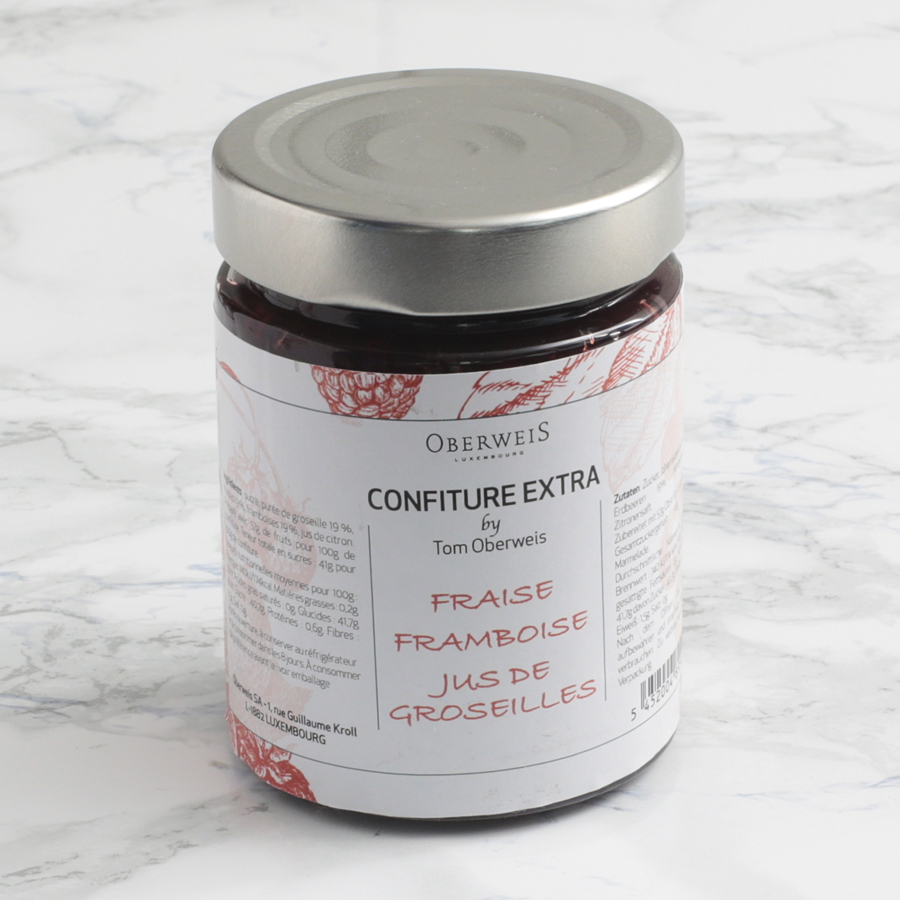 Confiture extra Fraises-Framboises-Jus de groseille 250g