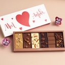 Coffret gourmand 6 tablettes "Mon amour"