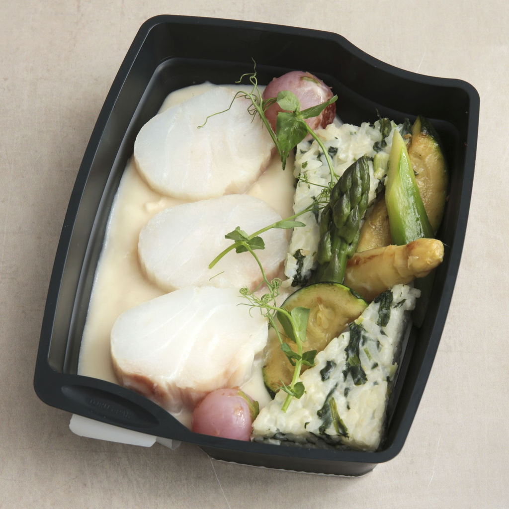 Skrei, risotto aux épinards.webp