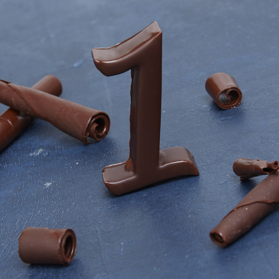 Chiffre en chocolat n°1