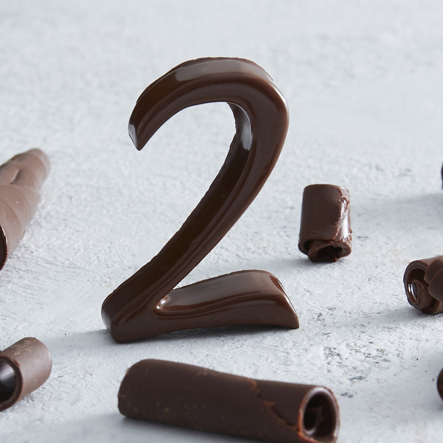 Chiffre en chocolat n°2