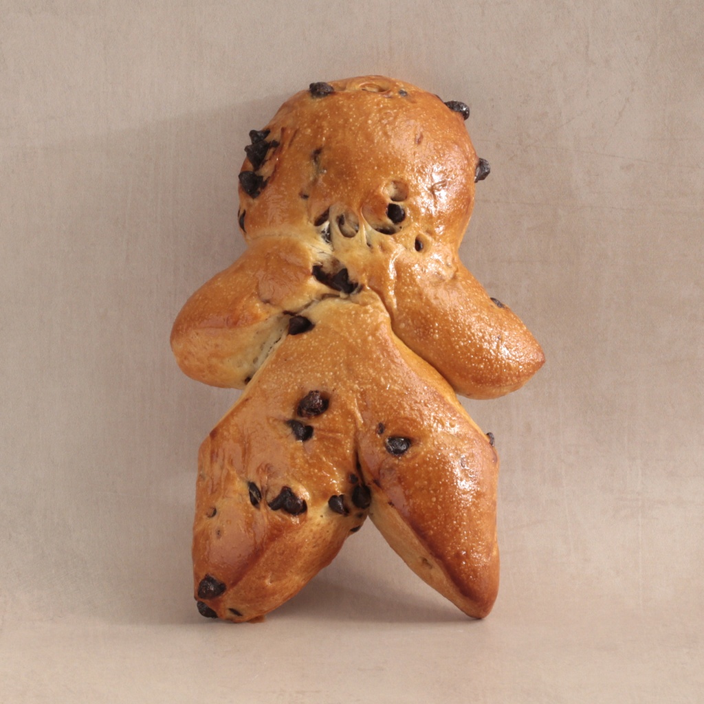 Bonhomme aux pépites de chocolat