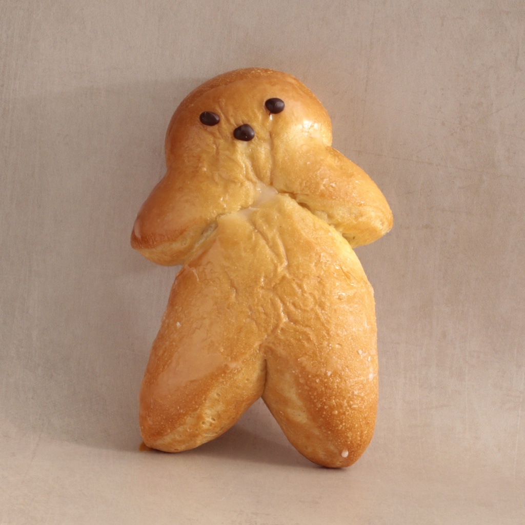Bonhomme demi-brioche n°1
