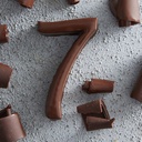 [002143*] Chiffre en chocolat n°7