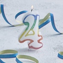 [002040*] Bougie chiffre n°4