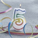 [002041*] Number 5 Birthday Candle