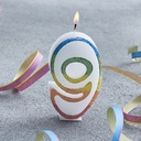 [002045*] Bougie chiffre n°9