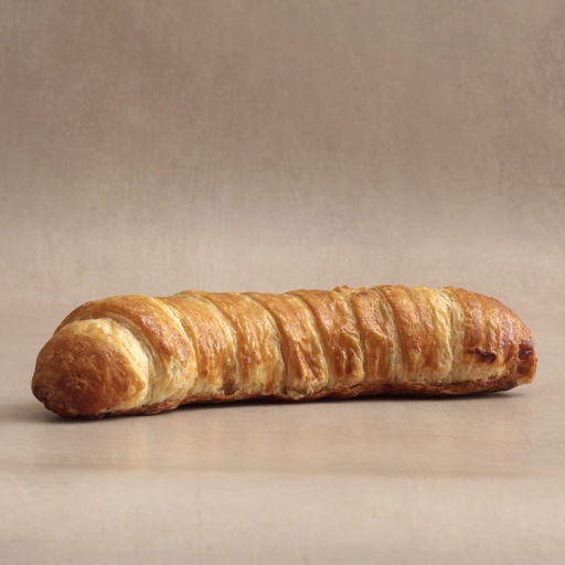 [000105*] Puff pastry sausage with bacon and cheese