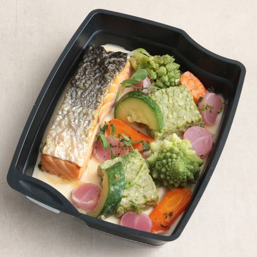 [007266*] Gebratener Lachs, Risotto Verde