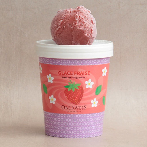 [010578*] Strawberry ice cream 1/2 L
