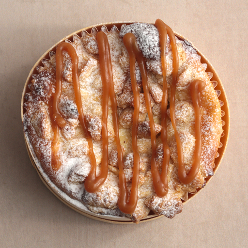 [011052*] Apple-caramel crumble