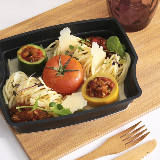 [011391*] Oriental-style stuffed vegetables