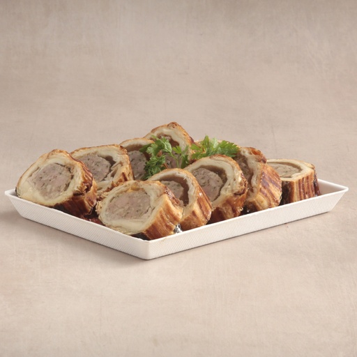 [012130*] Plateau de 10 mini tranches pâté Riesling