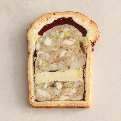 [012373*] Slice of pâté Riesling in crust