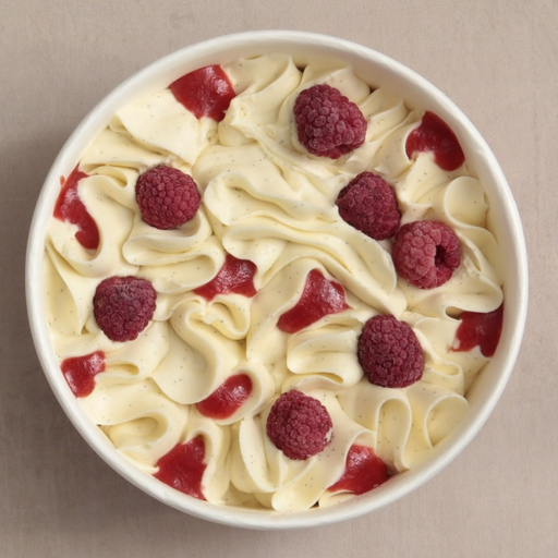 [012414*] Délice glacé Vanille-Framboise façon Vacherin