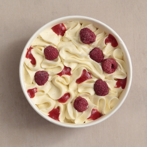 [012414*] Vanilla-Raspberry Vacherin iced delight