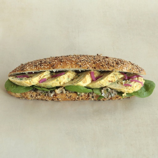 [012562*] Cereal bread, omelet and mushrooms