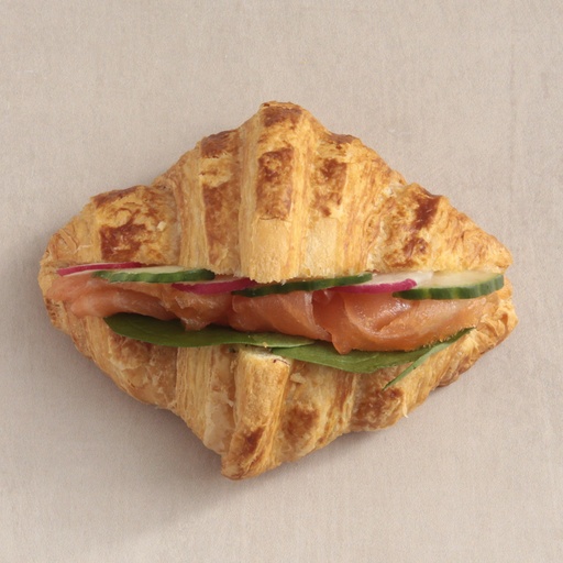 [013123*] Mini croissant gefüllt mit Räucherlachs