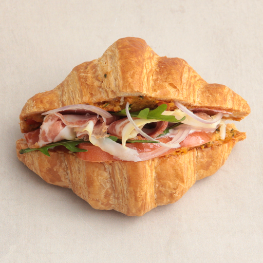 [013124*] Mini croissant garni jambon de Parme