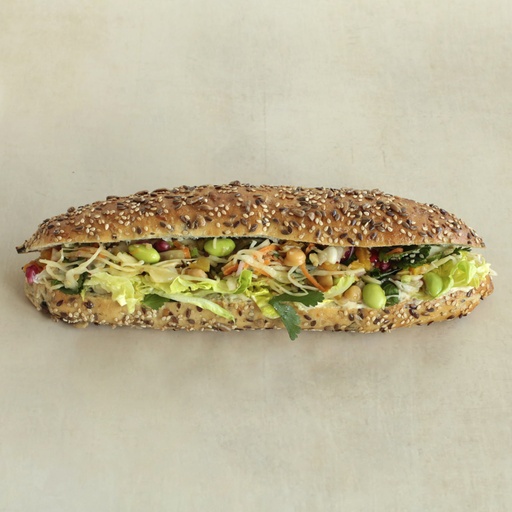 [013397*] Pain céréales houmous et légumes