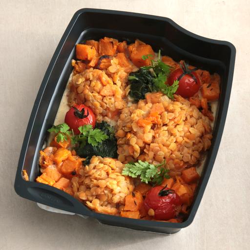[013908*] Red lentil and sweet potato dahl