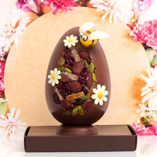 [014103*] Milk chocolate egg with nuts and dried fruits (large)