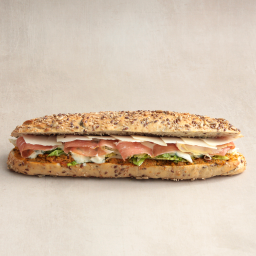 [014403*] Whole grain bread, Parma ham