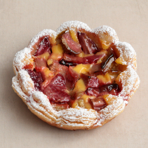 [014405*] Tartelette Rhubarbe Fraise