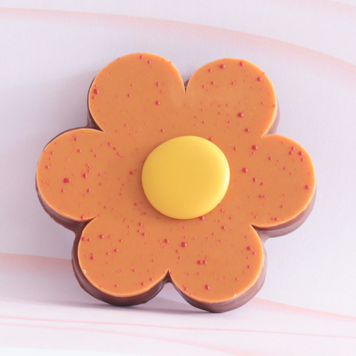 [014527*] Praliné flower in orange
