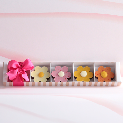 [014531*] Réglette de fleurs praliné