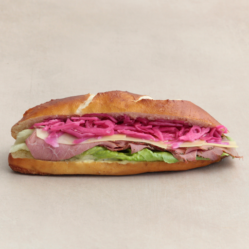 [014671*] Pastrami-Brezelbrötchen