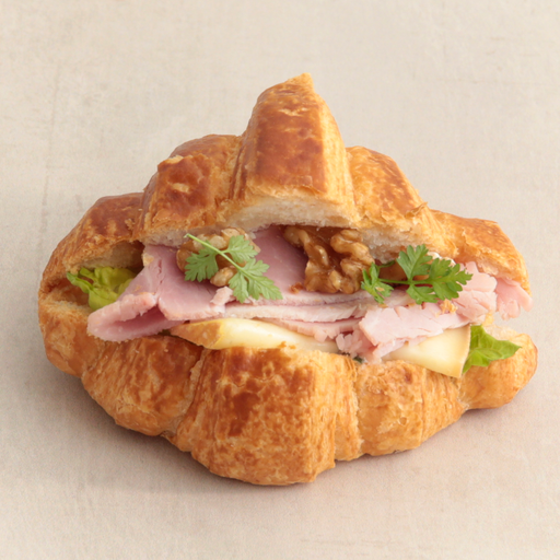 [014678*] Mini croissant jambon Morbier 