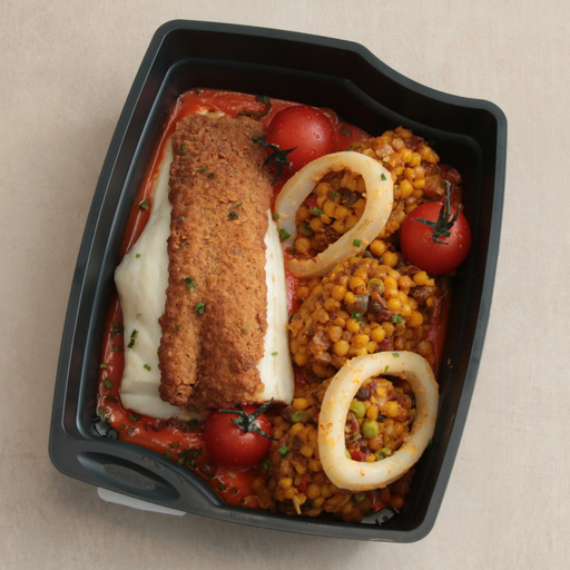 [014841*] Haddock, chorizo crust