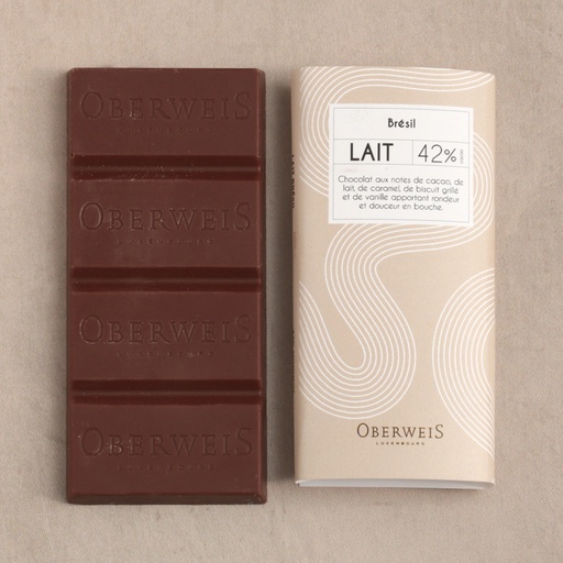 [002555*] Milk chocolate bar 42% from Brazil - 40g