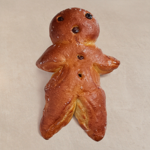 [003079*] Bonhomme demi-brioche grand