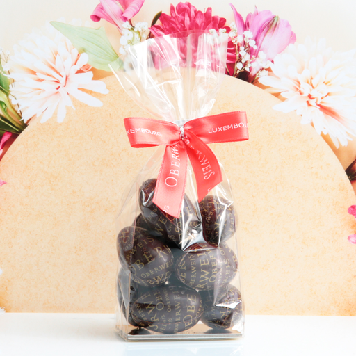 [003896*] Oeufs chocolat noir fourrés praliné