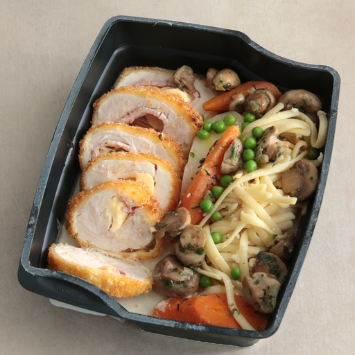 [004127*] Geflügel-Cordon-Bleu, Parmesansauce