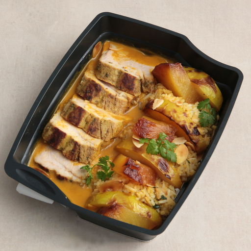 [004358*] Curry pork tenderloin