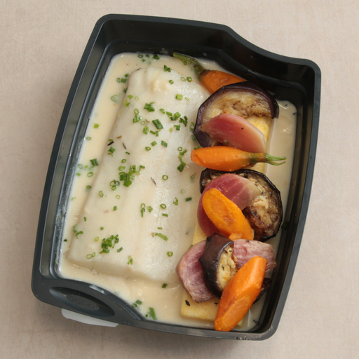 [004487*] Whiting fillet with Champagne sauce