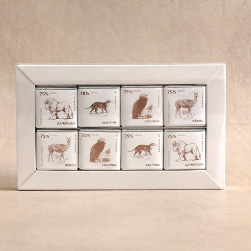 [004773*] Coffret de 16 napolitains - 4 origines du monde